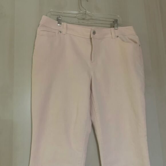 Chico’s pink denim jeans,‎ Chico size 2 , size 12 - Picture 2 of 12